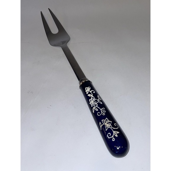 Temp-tations  Stainless 11 1/8" Cold Meat Serving Fork Silicone Handle - Picture 5 of 5